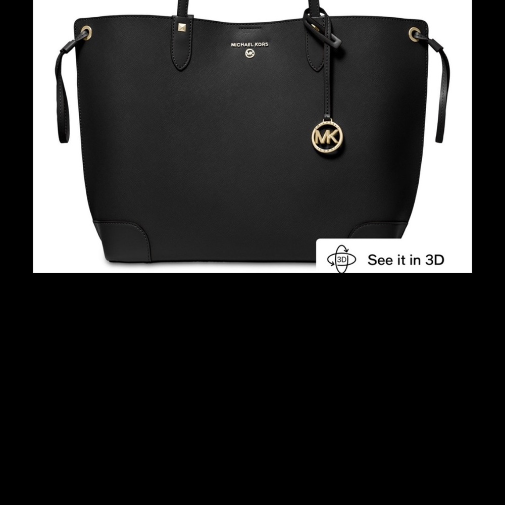 Michael Kors Charlotte Ciara Large Tote Shoulder Bag -gold Stone